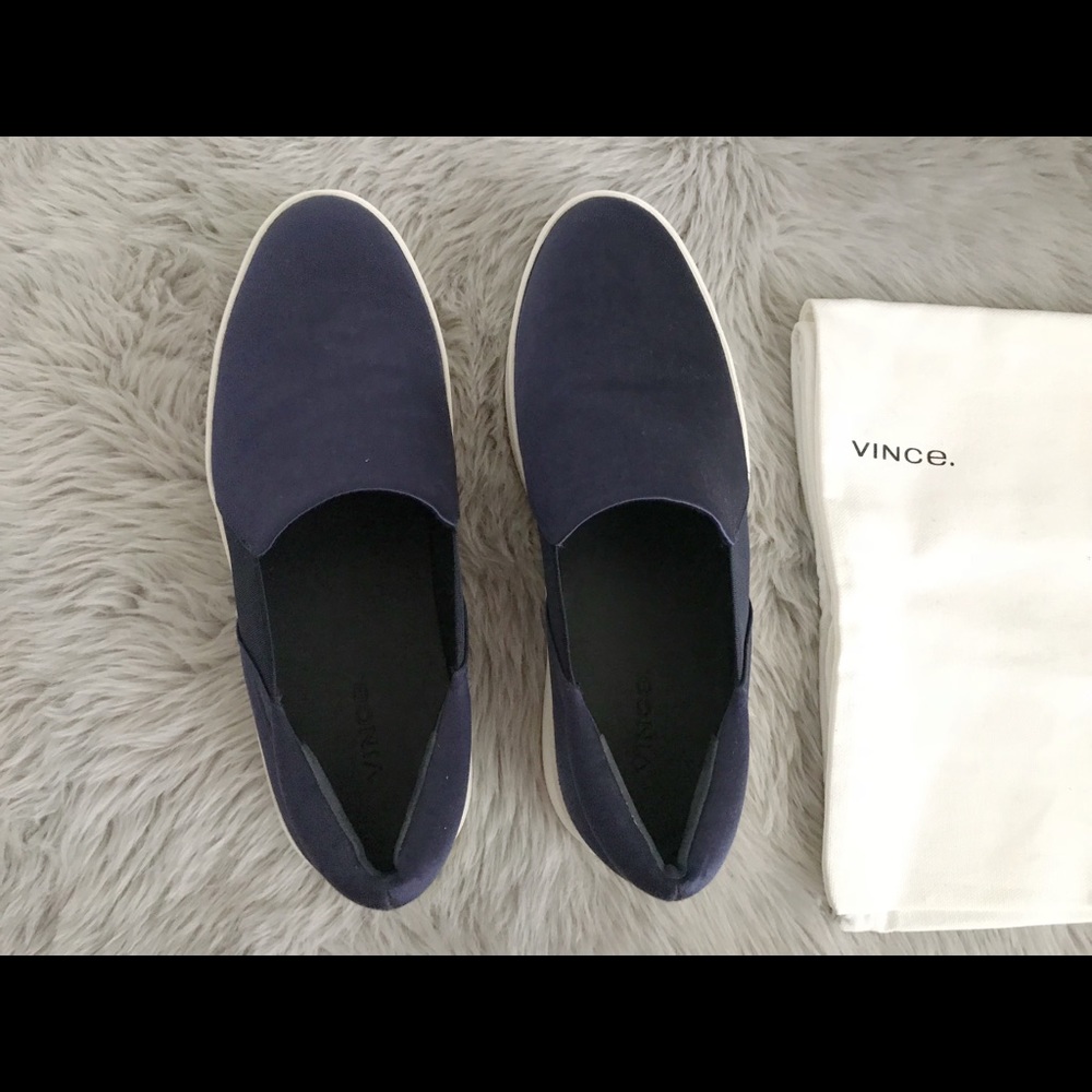 VINCE Warren Low Top Slip On Fashion Sneakers NIB - Picture 4 of 8